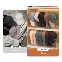 Support de rangement pour casquettes de baseball en acrylique transparent, support de rangement haute transparence, pratique pour le rangement et la présentation visuelle