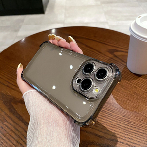 Convient pour Iphone17 Transparent Mobile Phone 15PROMAX Four-corner Drop Resistance Space Shell Protective Sleeve 16e - Product Image 4