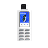 Machine POS haute capacité à 8 emplacements avec station de banque d'alimentation publicitaire à affichage LED pour bar restaurant centre commercial