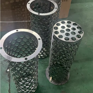 Cartucho de cilindro de filtro de malla tejida industrial Tubo de filtro de motor de bomba de metal perforado de acero inoxidable para industrial - Product Image 1
