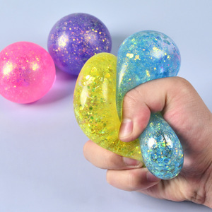 Pelota antiestrés de jarabe de malta, juguete superventas transfronterizo, juguete para desahogar, pelota elástica de rebote lento Aurora - Product Image 4