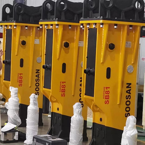 Disjoncteur hydraulique de type boîte de haute qualité SB 81 pour excavatrices lourdes de 18 à 26 tonnes démolissant des roches dures avec de bons composants de burin - Product Image 4