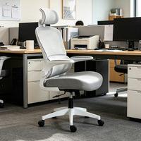 Chaise de bureau ergonomique confortable pour la maison et le bureau, idéale pour les longues sessions d'étude, avec dossier en maille 3D pour les élèves du collège