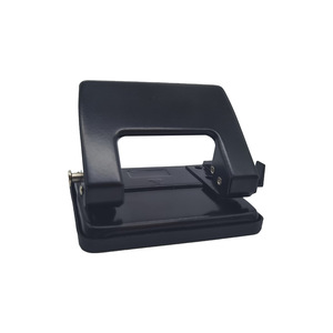 Perforadora de Papel Metálica de Alta Calidad de 8 mm con Dos Orificios, Color Negro, para Oficina - Product Image 1