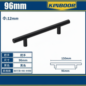 Durevole elegante 96mm maniglia della porta dell'armadio tirare 128mm maniglia del cassetto per armadio in lega di alluminio Zamak lega di alluminio solido - Product Image 2
