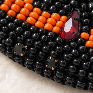 Boucles d'oreilles pendantes Go2boho, chapeau de sorcière perlé noir et orange, style dessin animé en verre filé, <span class=keywords><strong>bijoux</strong></span> de fête pour femme - Product Image 4