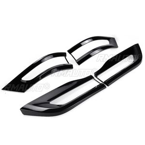Glossy <b>Black</b> 4x Rear Tail Light Cover Trim Bezel Taillight Decorative <b>Frame</b> for Jeep Grand Cherokee 2014-2020 Tail Lamp Cover - Product Image 3