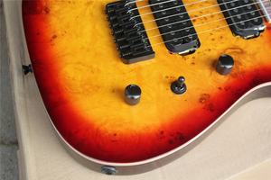 جيتار كهربائي Flyoung Cherry <span class=keywords><strong>Sunburst</strong></span> مزود بـ 7 أوتار أدوات متوترة باللون الأسود - Product Image 4