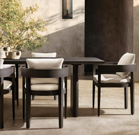 Meubles de jardin en aluminium élégants et populaires, table et chaises de salle à manger d'inspiration antique, tables et chaises de jardin