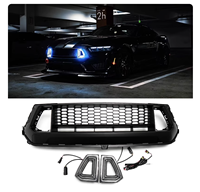 Parrilla Superior LED para Ford Mustang S650 Dark Horse GT Ecoboost 2024+, Entradas de Aire, Parrillas de Carreras, Parachoques Delantero, Kits de Carrocería