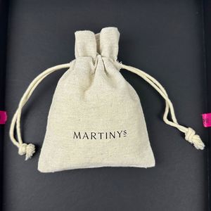 Low Price Customize Small Jute <b>Drawstring</b> Bag Reusable Eco Friendly Jewelry Hemp Burlap Linen Jute Bracelet <b>Pouch</b> - Product Image 3
