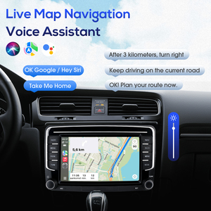 TANTHN <strong>7</strong> Inch 2 Din Android Car Stereo Touch Screen GPS <strong>Navigation</strong> BT CarPlay Multimedia DVD Player Head Unit <strong>System</strong> - Product Image 2