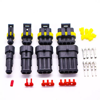352 pièces de connecteurs étanches 1/2/3/4 broches 1.5MM AMP fil de voiture électrique Kit de connecteurs automobiles prise 26 ensembles