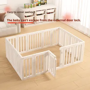 Pequeña valla de Interior para mascotas para Teddy Bichon, jaula de plástico a prueba de Escape para perros con cierre de botón, barandilla elevada, casa para perros - Product Image 2