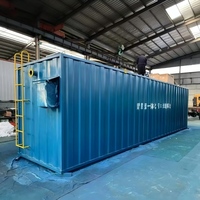 Planta de Tratamiento de Aguas Residuales Industriales NQ-1 MBR, 10,000 L/H, 220 V, Sistema en Contenedor con PLC para Procesamiento de Alimentos y Efluentes de Fábrica