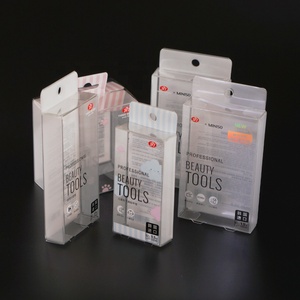 Boîte de rangement pliable en plastique PET PVC personnalisée, boîte d'emballage pour outils de beauté pour bébé, avec trou de suspension - Product Image 6