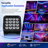 Projecteur LED professionnel pour scène extérieure 16x6in1 RGBW 4-en-1 IP65, type Wall Wash