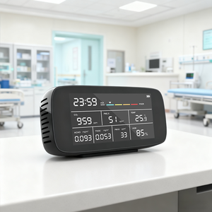 9-in-One 실내 공기질 측정기 AQI CO2 PM2.5/10 TVOC 포름알데히드 감지기 가스 분석기 가정용 공기 테스트 OEM 지원 - Product Image 3