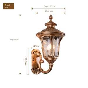 Applique murale extérieure solaire en alliage d'aluminium artisanal indien de style antique avec capteur de mouvement LED IP65 support mural étanche - Product Image 6