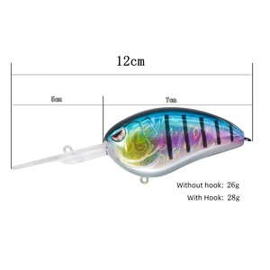 Hilure 70mm 28g Esca <span class=keywords><strong>Artificiale</strong></span> ABS <span class=keywords><strong>per</strong></span> Acque Salate, Crankbait <span class=keywords><strong>per</strong></span> Pesca di <span class=keywords><strong>Spigola</strong></span> e Salmone HJC02 - Product Image 2