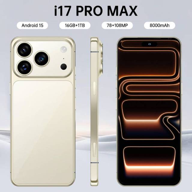 2026 Unlocked 17 Pro Max Phone High Quality Mobile Phone 5G 12 GB RAM 256 GB ROM Show 2TB Android CellPhone