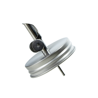 Bouchon verseur en acier inoxydable pour bocal Mason 70mm 86mm pour distributeur de café, sirop, huile d'olive en verre