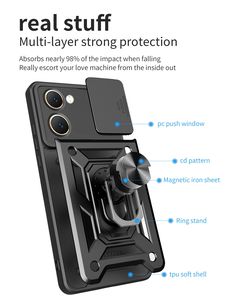 Funda protectora de lujo para cámara a prueba de golpes TPU PC Phone Case para Vivo Y03 4G Y18 Y28 V90e Y200 Y100 16 Pro <span class=keywords><strong>Max</strong></span> 16 Plus - Product Image 5