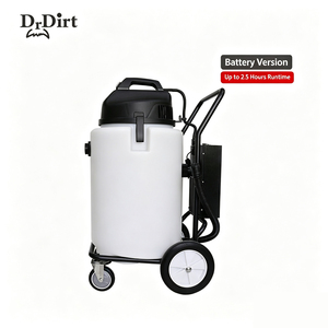Aspirateur à piles au lithium 90L rechargeable extérieur approuvé par CE de l'eau avec le chariot de chariot d'acier inoxydable - Product Image 5