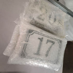 מסורתי בית וינטג פורצלן מתכת בית פורצלן מספר שלט אמייל לוח מספר מתכת - Product Image 6