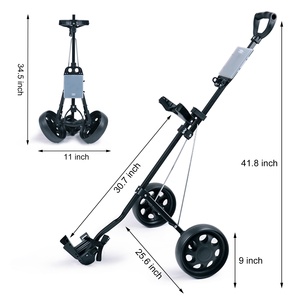 OEM ODM fabricant Direct <span class=keywords><strong>Golf</strong></span> chariot en acier pliable 2 roues <span class=keywords><strong>Golf</strong></span> Push <span class=keywords><strong>Pull</strong></span> Cart - Product Image 2