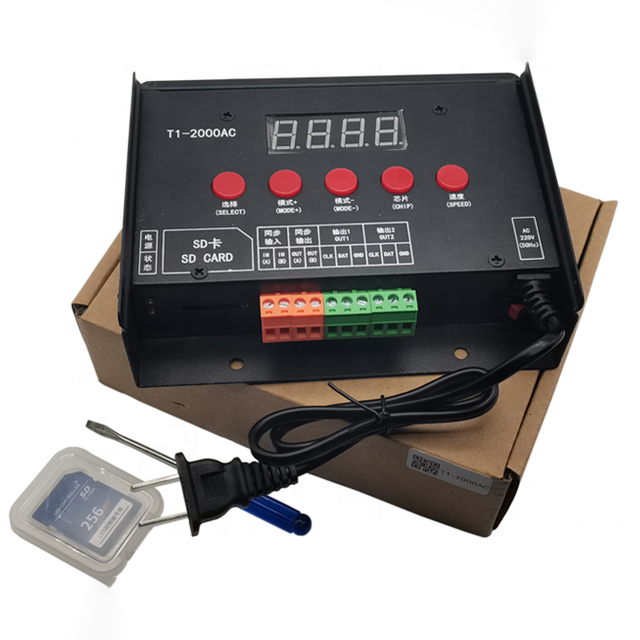 T1-2000AC Full Color Smart RGB LED Strip Light Modules DC5V 24V Magic Pixel Controllers Addressable Dimmers