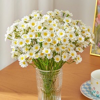 Petite fleur artificielle en soie, branche unique, écologique, réutilisable, pour la décoration de table de banquet, mariage et maison