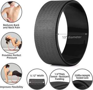 Rueda <span class=keywords><strong>de</strong></span> <span class=keywords><strong>Yoga</strong></span> grande, accesorio <span class=keywords><strong>para</strong></span> liberar tensión, estiramiento y <span class=keywords><strong>fortalecer</strong></span> los músculos del núcleo, rueda <span class=keywords><strong>de</strong></span> rodillo trasero - Product Image 5