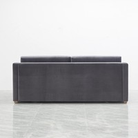 Sofá Moderno de Madera Sólida para Vestíbulo de Hotel, Directo de Fábrica, Sofá Tapizado de 2 Plazas para Habitaciones de Hotel, Dormitorios, Villas y Apartamentos