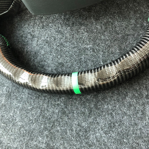 Volant en cuir perforé personnalisé en fibre de carbone adapté pour <span class=keywords><strong>Lamborghini</strong></span> Huracan LP610-4 volant <span class=keywords><strong>Aventador</strong></span> Urus - Product Image 6