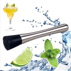 Muddler de Acero Inoxidable Estilo Minimalista, Martillo para Picar Hielo y Limones, Herramienta Imprescindible para Bartenders, Utensilios de Bar - Product Image 3