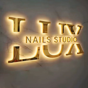 Biển hiệu <span class=keywords><strong>LED</strong></span> phát sáng tùy chỉnh, bảng hiệu <span class=keywords><strong>LED</strong></span>, logo, biển hiệu mặt tiền cửa hàng ngoài trời, biển hiệu quảng cáo cửa hàng kinh doanh, chữ nổi 3D - Product Image 1