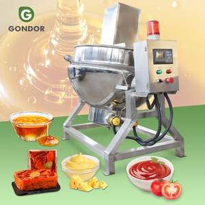 Marmite de cuisson électrique professionnelle à double enveloppe haute pression avec agitateur planétaire pour viande - Product Image 1