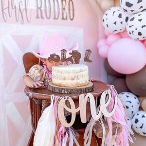 Adornos para Cupcakes de Vaquero, Sombreros y Botas de Vaquero con Brillantina, Decoración para Cupcakes para Fiestas Temáticas del Oeste, Baby Shower, Cumpleaños de Niños - Product Image 5