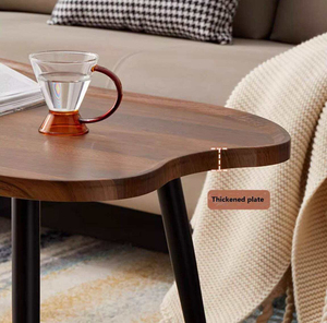 <span class=keywords><strong>Mesa</strong></span> de Centro Convertible de Roble Resistente con Patas de Metal, Diseño Cuadrado Moderno para Sala de Estar y Oficina - Product Image 4