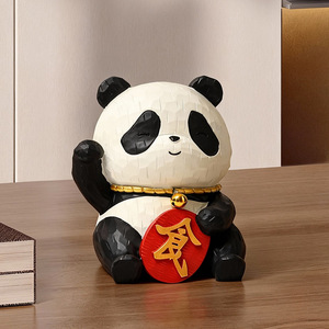 Panda Resin Ornament Craft Animal Shape Home Decoration Artistic Desktop Decor For Living Room And Gift - Product Image 4