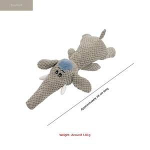 Juguete de Peluche para Perro con Sonido, Diseño de León, Lobo, Elefante, Forma de Animal, Juguete Interactivo para Masticar, Venta al Por Mayor - Product Image 6