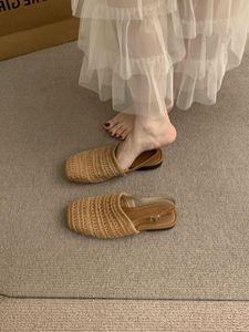 Elegantes Sandalias Espadrille de Punta Cerrada y Una Sola Tira para Mujer, Calzado Casual de Verano a la Moda - Product Image 4
