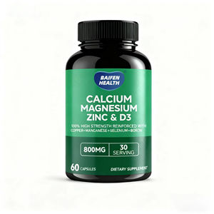 Integratore Alimentare OEM/ODM di Calcio, Magnesio e Zinco <span class=keywords><strong>in</strong></span> Capsule, Vitamine e Minerali per Adulti, Migliora l'Immunità, 60 Capsule, Riduce lo Stress - Product Image 1