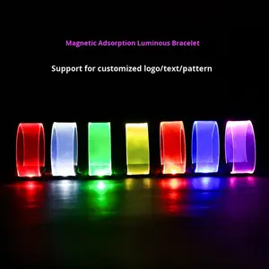 สายรัดข้อมือ LED แบบกำหนดเอง ไฟกระพริบหลากสี สำหรับงานอีเว้นท์ ปาร์ตี้ คอนเสิร์ต ของแจกส่งเสริมการขาย - Product Image 3