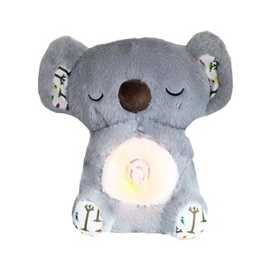 Peluche sonore lumineuse Ourson Respirant <span class=keywords><strong>et</strong></span> Petite Otter, en coton PP <span class=keywords><strong>et</strong></span> maille, apaisante pour le sommeil des enfants, lavable, <span class=keywords><strong>doudou</strong></span> - Product Image 5