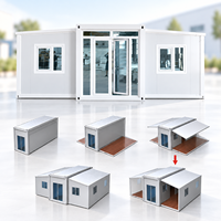 Maisons modulaires préfabriquées en acier galvanisé à chaud avec plomberie préinstallée, conteneur modulaire préfabriqué, maisonnette