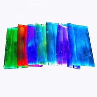 Masque LED rechargeable par USB, plissé plat, lumineux bleu, pour soirée en boîte de nuit