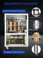 Stabilisateur de tension triphasé d'industrie de puissance élevée SBWL-40Kva 380V transformateur triphasé 220V/200V alimentation à courant alternatif 230V DC