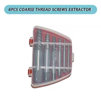 6Pcs Endommagé Vis Extracteur Foret Jeu Dépouillé Cassé Vis Boulon Remover Outil Facile Out Set